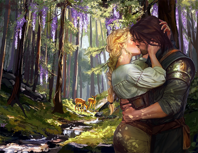 Kiss of the Black Flame endpaper